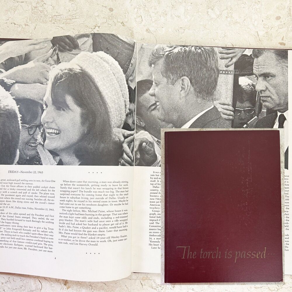 1963 The Torch is Passed Book John Fitzgerald KENNEDY ASSASSINATION AP Story